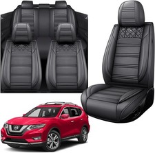 New Leather Car Seat Covers Full Set Nappa Custom Nissan Rogue 2010-24 Fast Ship