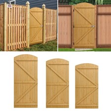 Privacy Wooden Garden Gate Pedestrian Fence Gate Yard Porch With Fittings Latch