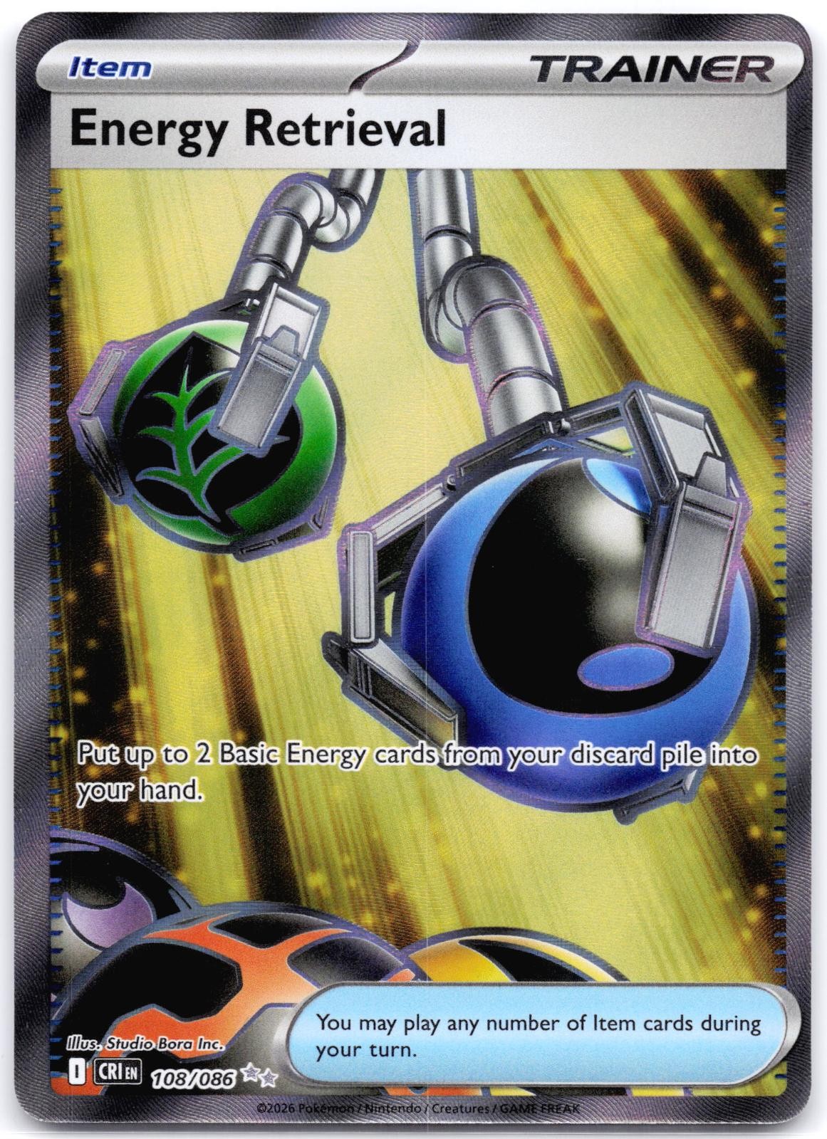 Energy Retrieval 108/086 Holo Chaos Rising