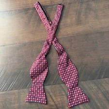 Red Patterned Bow Tie