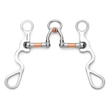Showman S Shank Bit w/ Copper Wrapped Ported Rollers