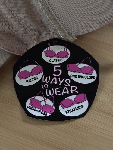 Black Fuchsia By Secret 5 Ways to Wear Bra Beige 38B - Picture 5 of 5