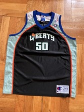 VTG Champion Rebecca Lobo #50 New York Liberty WNBA Jersey Womens XS (L 14-16)
