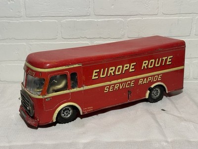 Joustra Jouets Europe Route Service Rapide Tin Large 17  Made in France RARE