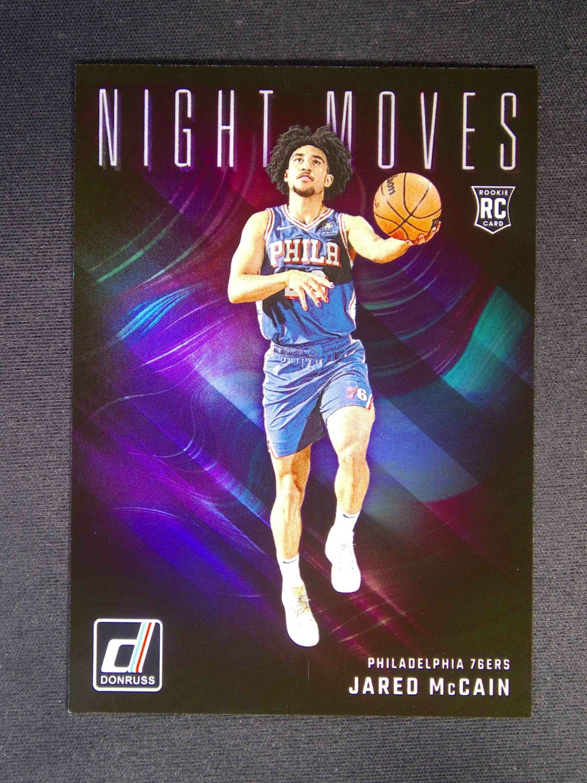 2024-25 Panini Donruss Jared McCain #29 RC Rookie Night Moves Case Hit SSP