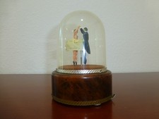 VINTAGE REUGE DANCING COUPLE BALLERINA MUSIC BOX AUTOMATON (WATCH THE VIDEO)