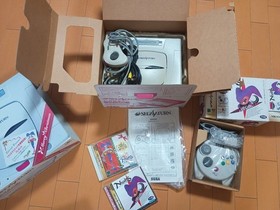 Sega Saturn Console + NiGHTS Game & Goods 15‑Item Set Complete Used Excellent