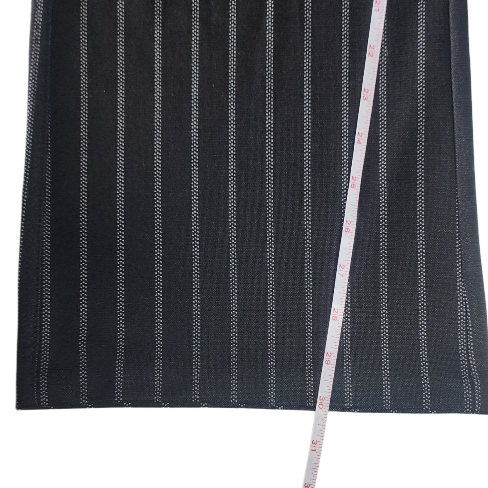 Lee Comfort Waistband Bootcut Pants Women’s Medium Black Pinstripe Mid Rise NWT thumbnail 7
