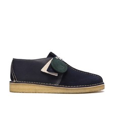 Clarks Desert Trek 26186650 Mens Blue Oxfords  Lace Ups Casual Shoes