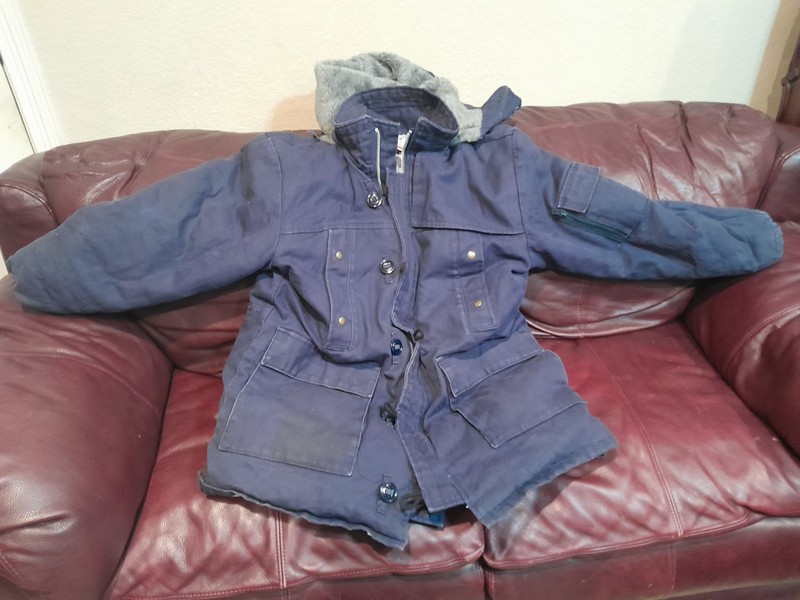 Mens Down Parka ( Read Description) Vintage, Large, Marks Work Wear House