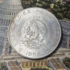 Photo of a 1956 Mexico 10 Pesos Silver from an eBay listing that sold on Jun 8, 2026