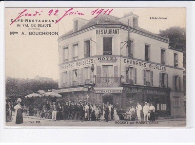 NOGENT-sur-MARNE: café-restaurant du val de beauté Mon A. Boucheron, restaurant