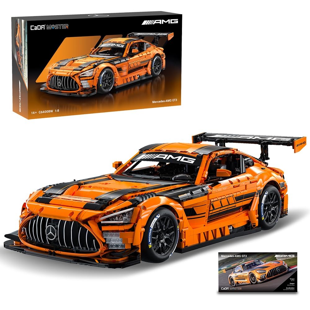 1 8 Scale Mercedes AMG GT3 Building Set 5466 PCS SO CaDA C64008W