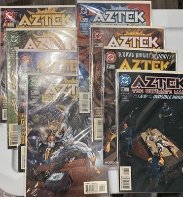 Aztec The Ultimate Man Comic Book Issue 1-8-in Protective Sleeves-Very Nice!
