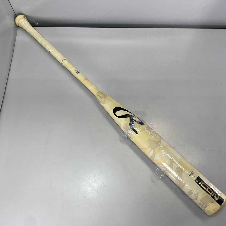 Bate de béisbol Rawlings 2025 ICON, BBCOR, 2 5/8' barril, -3, 34" Foto 2 de 4