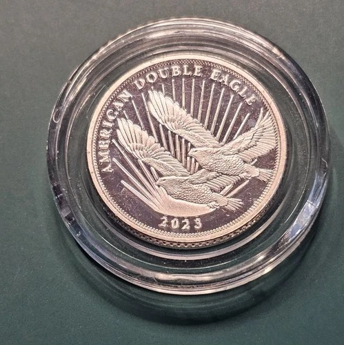 2023 Cook Islands American Double Eagle $2 1/4 oz Silver Coin in Capsule and Box