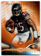 2014 Topps Platinum #142 Ka'Deem Carey Orange Refractors Chicago Bears Rookie