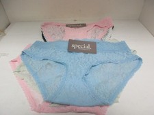 Special Intimates Women's 6 Pairs Lace Panties Assorted Colors Size Large New