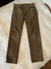 Brooks Brothers Brown Corduroy Men Slim Fit Pants Size 32 30