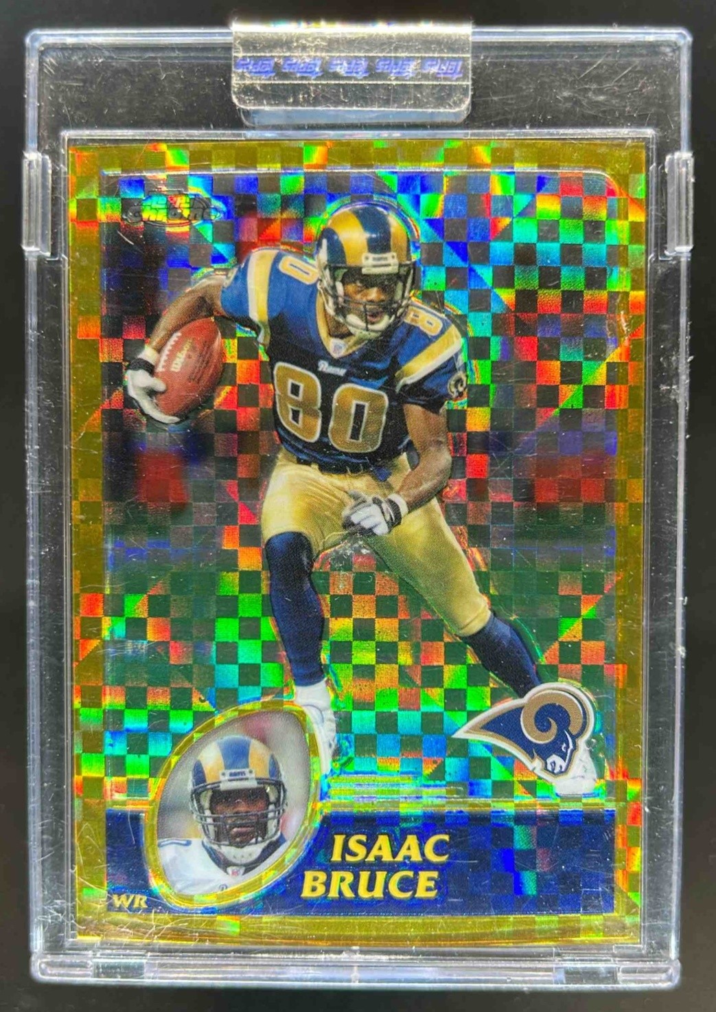 2003 Topps Chrome Isaac Bruce Gold Xfractors #16/101 Rams