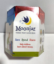 White Ceramic Piggy Bank with 'Save Share Spend' Collar Band — listing 2