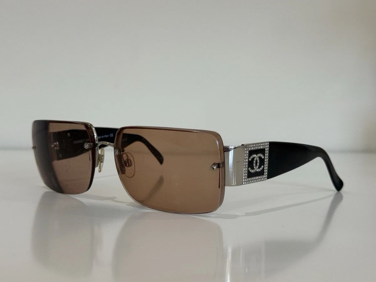 CHANEL Rimless Brown Sunglasses for Women for sale | eBay