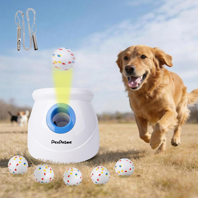 Upgraded Automatic Dog Ball Launcher for Large Dogs,Interactive Rechargeable Dog