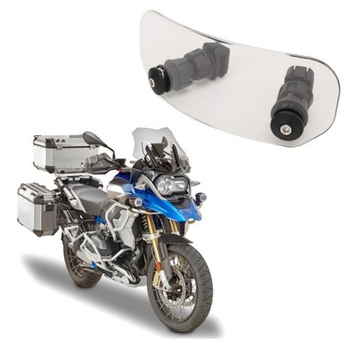 Motorcycle Windscreen Adjustable Protective Noise Reduction Windshield Wind SET