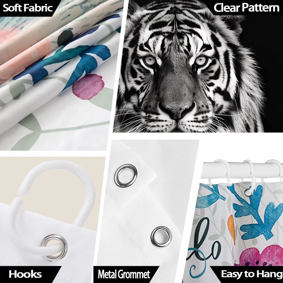 1PC Shower Curtain Ocean, Beach & Nature, Summer, vacation - Image 2 of 3