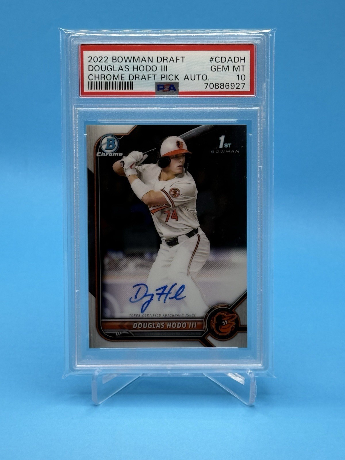 2022 Bowman Chrome Draft DOUGLAS HODO III 1st Bowman On Card AUTO - PSA 10