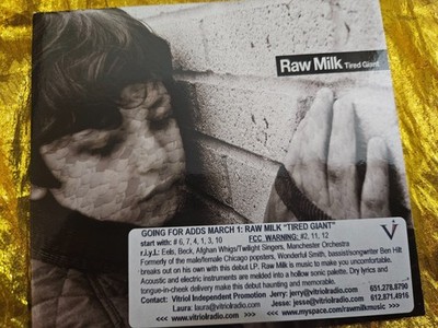 Tired Giant by Raw Milk (CD, 2010) Barely Played 12 Tracks I've Seen Stars RARE!