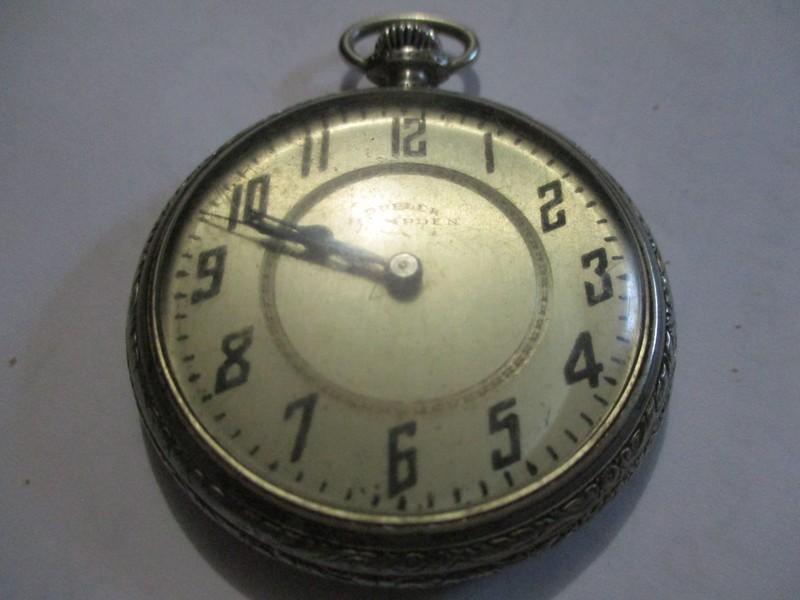 Antique Dueber Hampden 14K Gold Filled Pocket Watch Pendant # 3864068 Movement!