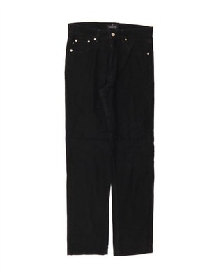 TRUSSARDI Herren Straight Jeans W29 L31 Schwarz Baumwolle AB01