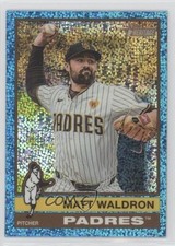 2025 Topps Heritage Chrome Light Blue Sparkle Refractor Matt Waldron #497 0o6v