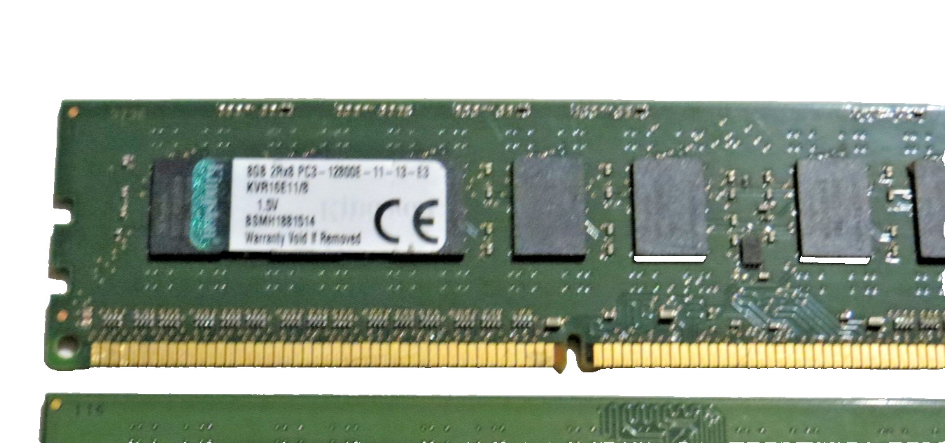 Kingston 8GB (1x8GB) DDR3-1600 DIMM PC3-12800 RAM KVR16E11H/8