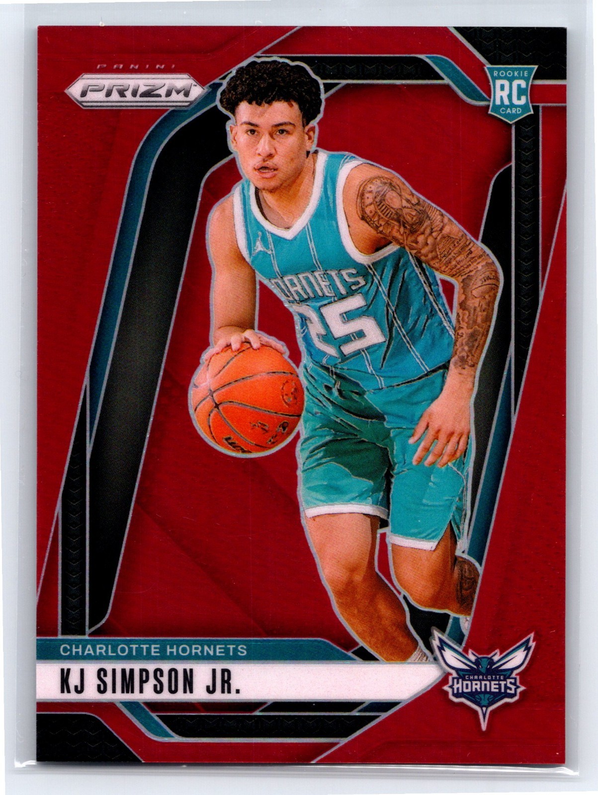2024-25 Panini Prizm - KJ Simpson Jr. #247 Red Prizm /299 (RC)