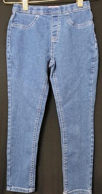Freestyle Revolution Girls Blue Denim Jeggings Size 7 Pull-On Stretch Skinny...