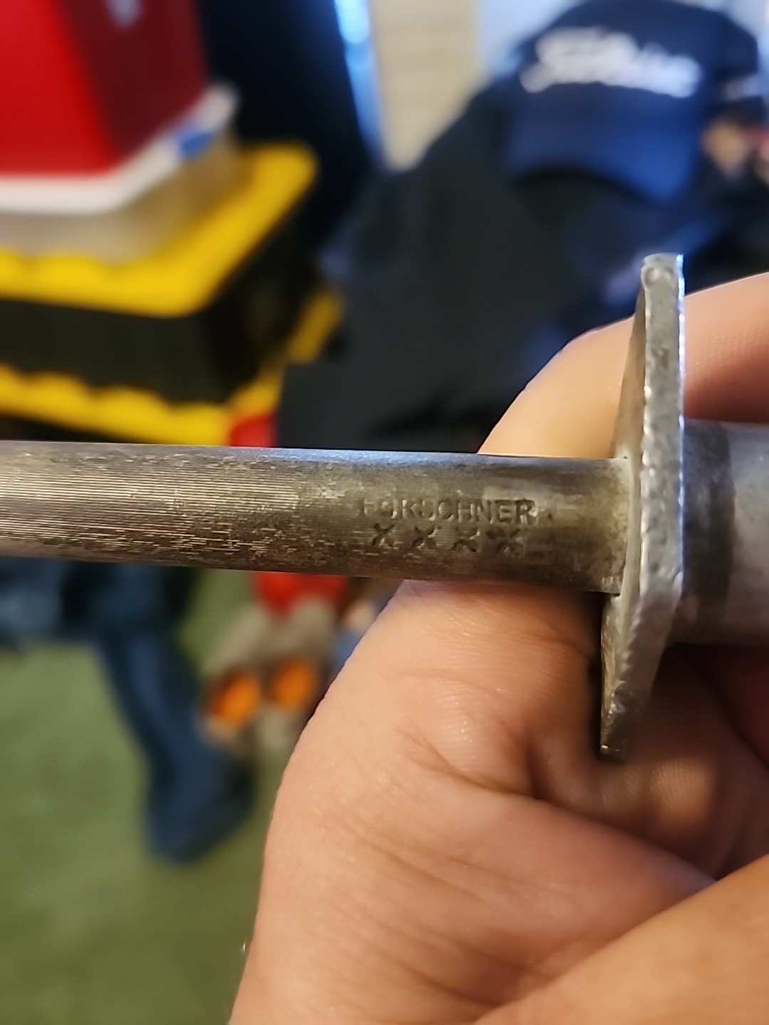 RH Forschner Vintage Wood Handle 10 inch Sharpening Steel Sheffield England