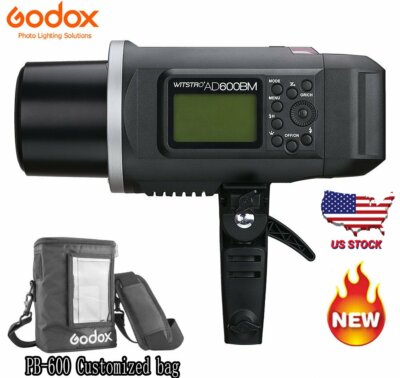 US Godox AD600BM HSS Outdoor Flash Strobe Light+PB-600 Bag For Studio Lighting