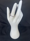 marquise Cut Amesthyst & White Sapphire Band, Size 7.5 Sterling Silver Ring — photo 1