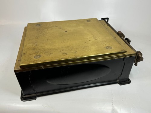 Antique Steel Brass Top Unmarked Triner ? Suspension Beam Postal Parcel Scale - Picture 11 of 14