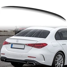 Painted A Type ABS Trunk Spoiler Fits For Mercedes Benz W206 Sedan Gloss Black