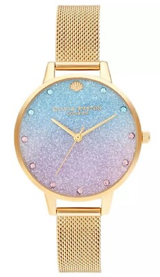 Olivia Burton OB069-OBW770 Women's ''Under The Sea'' Gold Mesh Bracelet Watch