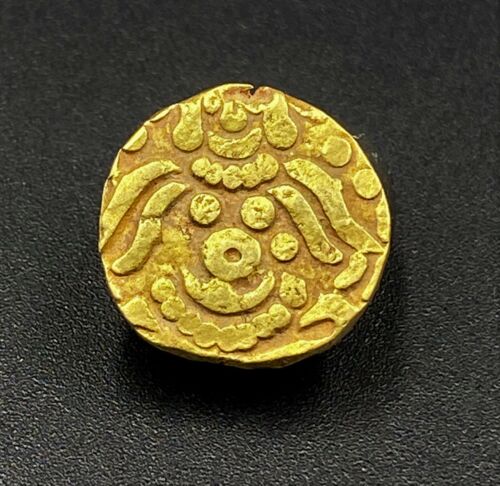 Ancient Old Gold Coin 900 AD SAMANT DEV GANGDEV LAKSHMI South Asian Antiquities  - Picture 1 of 12