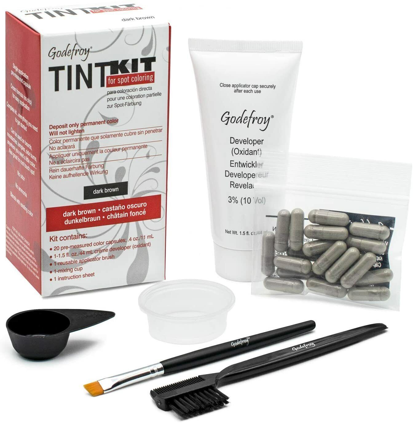 Godefroy Professional Tint Kit, 20 применений (выберите цвет) ВОЛОСЫ И ВОЛОСЫ НА ЛИЦЕ
