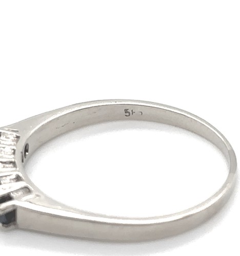 14K 585 Weiß Gold Half Memory Ring RS 64 Saphir 0,50 Carat Damenring Dame Zert. - Bild 18 von 24