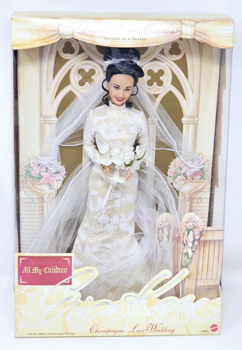 Erica Kane Champagne Lace Wedding Doll Collector #23004 NIB All My