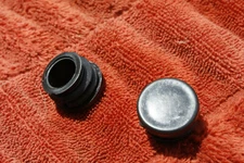 Handlebar Bar End Plugs BLACK End Caps 1" BARS Frame hole plug cap x2  7/8" hole