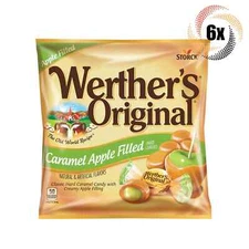 6x Bags Werther's Original Caramel Apple Filled Creamy Hard Candies - 2.65oz