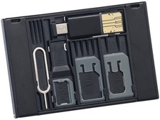 Organizzatore di schede SIM nano micro Lettore schede microSD per USB OTG Case 